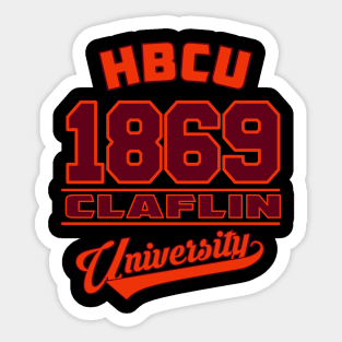 Claflin University 1869 Apparel Sticker
